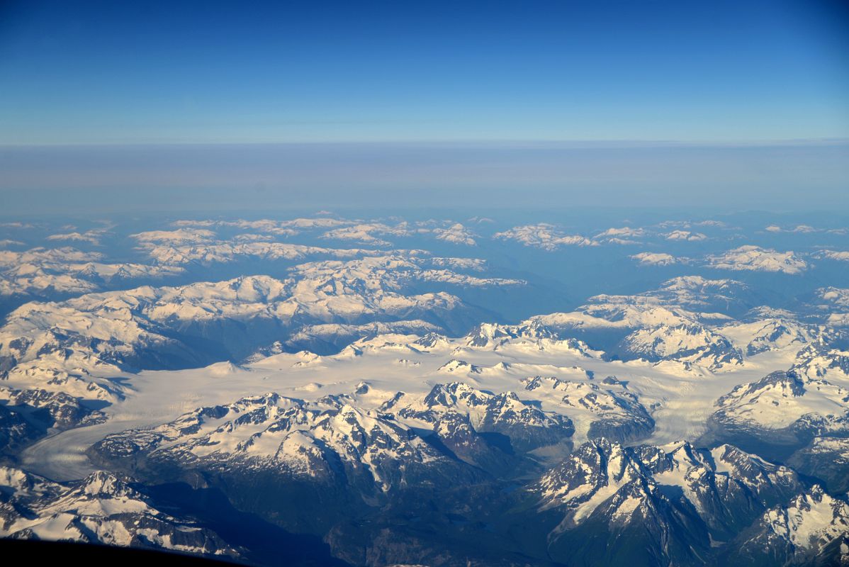 13 Glacier Covered Rocky Mountains From Airplane Between Vancouver And Whitehorse